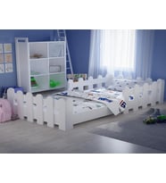 Tuliplife Montessori Karyola Beyaz 90x190 Yatak Uyumlu Oval Kesim Çocuk Yatağı TLP-105
