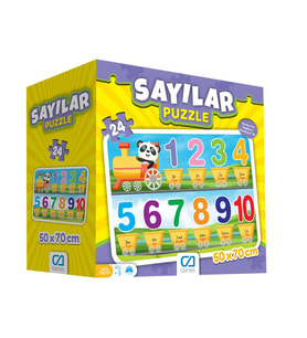 Games Sayılar Yer Puzzle 50x70cm 24 Parça 5134