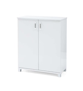 Ekonomik 2 Kapaklı Ayakkabılık 71x35x89cm Demonte (Beyaz)
