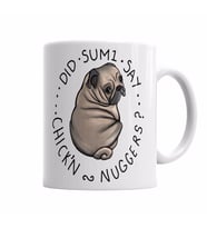 Chubby pug  tombul köpek  Kupa Bardak Porselen