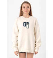 Gen V Godolkin University Abbreviation Ekru Kadın 2ip Sweatshirt
