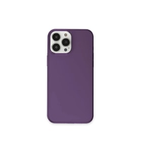 Durukar® iPhone 13 Pro Max Kılıf Pc Sert Şeffaf Kapak - Mor