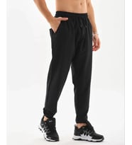 Unisex Lastik Paçalı Eşofman Altı - Siyah