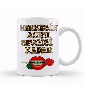Sevgiliye Aşk Sevgi Komik Kupa Bardak Porselen