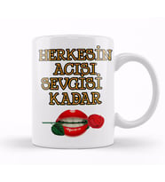 Sevgiliye Aşk Sevgi Komik Kupa Bardak Porselen