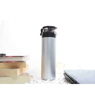 Gümüş Renk Cam Suluk & Termos - 550 ml