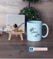 İsme Özel Doğum Günü Hediyesi Fotoğraflı Dekoratif Taş, Kupa Bardak Beyaz Hediye (Model 1)
