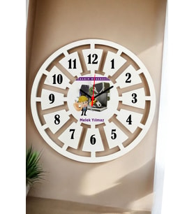 Donanım Mühendisi Duvar Saati 40cm 002 (Beyaz)