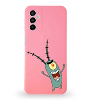 Samsung Galaxy M13 Uyumlu Lansman Kılıf Altı Kapalı İçi Kadife   Plankton Tasarımlı  Kapak (Şeffaf)