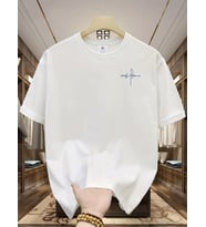 Unisex Grafik Ruhu, İmza Tarzı Tasarım Basklı Tshirt (A.Beyaz)