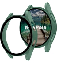 Galaxy Watch 7 40MM için Watch Ekran Koruyucu Tam Kaplayan Watch Kasa Koruyucu Kılıf Yüksek Hassasiyetli Kılıf Samsung Watch 7 40MM ile Uyumludur (Yeşil)