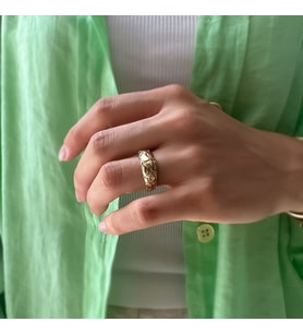 14k Altın Turtle Yüzük