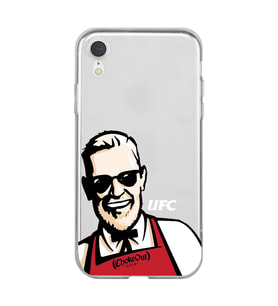 Iphone XR Uyumlu Conor Mcgregor UFC Tasarımlı Şeffaf Telefon Kılıfı