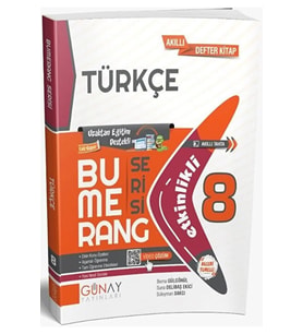 Günay Yayınları Yeni 8 Bumerang Türkçe Etkinlikli Kitap (2023-2024) Günay Yayınları (Çok Renkli)
