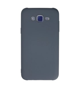 Samsung Galaxy J7 Kılıf Nano içi Kadife Silikon - Gri