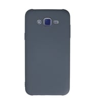 Samsung Galaxy J7 Kılıf Nano içi Kadife Silikon - Gri