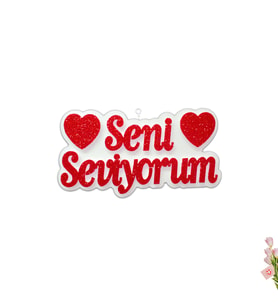 Seni Seviyorum Strafor Süs - 30cm x 17m