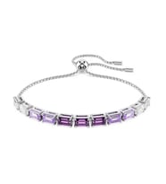 Monemel Swarovski  Taşlı Lila  Bileklik (Altın Kaplama)
