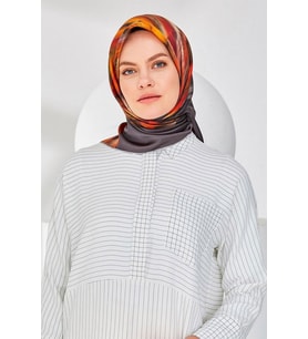 Armine Nostalji Serisi %100 Sura İpek Eşarp 8339D 31