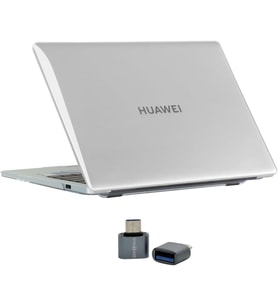 Huawei MateBook D16 2024 Kılıf Uyumlu Kristal Parlak Şeffaf Sert Hard Case İnce Hafif Çizilme Koruma 16 inç Şeffaf