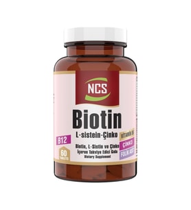 Ncs Biotin 2500 Mcg 60 Tablet L Sistein Çinko (Renksiz)