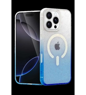 iPhone 16 Pro Pummel Shiny Magsafe Kapak - Mavi