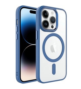 Apple iPhone 14 Pro Max Kılıf Wireless Şarj Özellikli Zore Krom M-safe Silikon Kapak