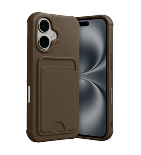 Apple İphone 17 Kelvin Kartvizitli Silikon - Kahverengi