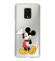 Xiaomi Redmi Note 9 Pro Uyumlu Kapak Mickey Mouse Tasarımlı Şeffaf Silikon Kılıf