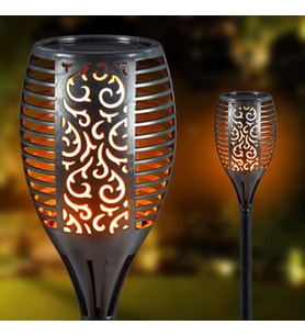 Alev Efektli Solar Bahçe Lambası (51 cm)