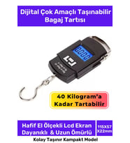 Lcd Ekran Seyahat Bavul Ağırlık Tartı Dijital Çok Amaçlı Taşınabilir El Ölçekli Bagaj Tartısı