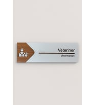 Lucena Veteriner Ofis Oda Kapı İsimliği Yönlendirme Tabelası Levhası Kişiselleştirilebilir