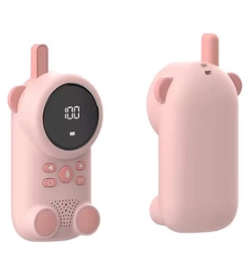 Çocuklar Için Kamp Yürüyüş El Telsizi Şarj Edılebılır 3km Menzil Pembe