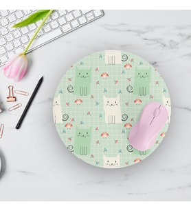 Kedi Figürlü Mouse Pad (Model 4)