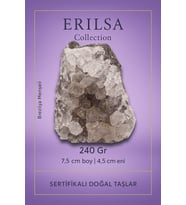 Sertifikalı Kahverengi Ametist Taşı Kütlesi 240 Gr – Ham Doğal Kristal Dekoratif Taş Parçası (Çok Renkli)