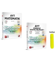 3D Yayınları AYT Eşit Ağırlık Matematik Edebiyat Sosyal Bilimler Simülasyon Deneme Seti
