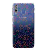 Samsung Galaxy M30  Kamera Korumalı Kapak Hello Kitty Tasarımlı  Şeffaf  Kılıf