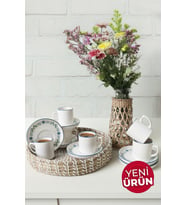 Keramika Daphne Nordic Kahve Takımı 12 Parça 6 Kişilik 22921-24