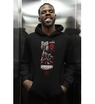 Tasarım Berserk Guts Baskılı Unisex Oversize Anime Karakter Hoodie