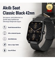 HZL Akıllı Saat Classic Black 42mm