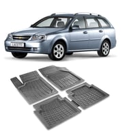 CHEVROLET LACETTİ Havuzlu Oto Paspas (PRS) (Siyah-Gri)