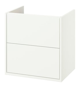 Lavabo Dolabı, Beyaz, 60x48x63 cm, 2 Çekmeceli