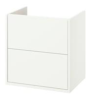 Lavabo Dolabı, Beyaz, 60x48x63 cm, 2 Çekmeceli