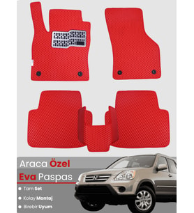 HONDA CRV 2 (2002-2006) Uyumlu EVA Paspas Tam Set–Araca Özel,Kolay Montaj,Su Geçirmez