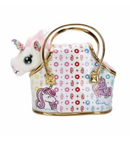 Taşıma Çantalı Peluş Unicorn Lou Lou