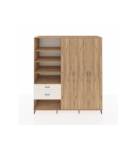 Kronos Dolap 16 Raflı 2 Çekmeceli 3 Kapaklı 220x59x243 Çam-Çam/Aytaşı