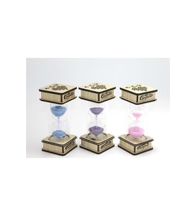 Kişiye Özel Ahşap Ledli Kumsaati - 17x7cm