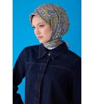 Saf İpek Eşarp 4101D (Twill İpek) - 34 (Yeşil)