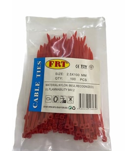 Kırmızı 2,5X100 Kablo Bağı