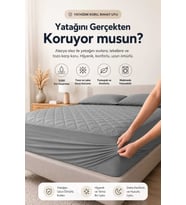 Lidya Premium Kapitoneli Yatak Koruyucu Sıvı Geçirmez Alez